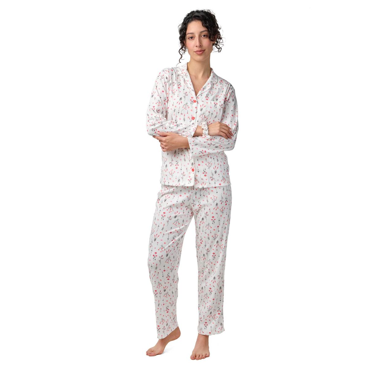 SANTANA - Pijama Mujer Lucia Rojo Medio