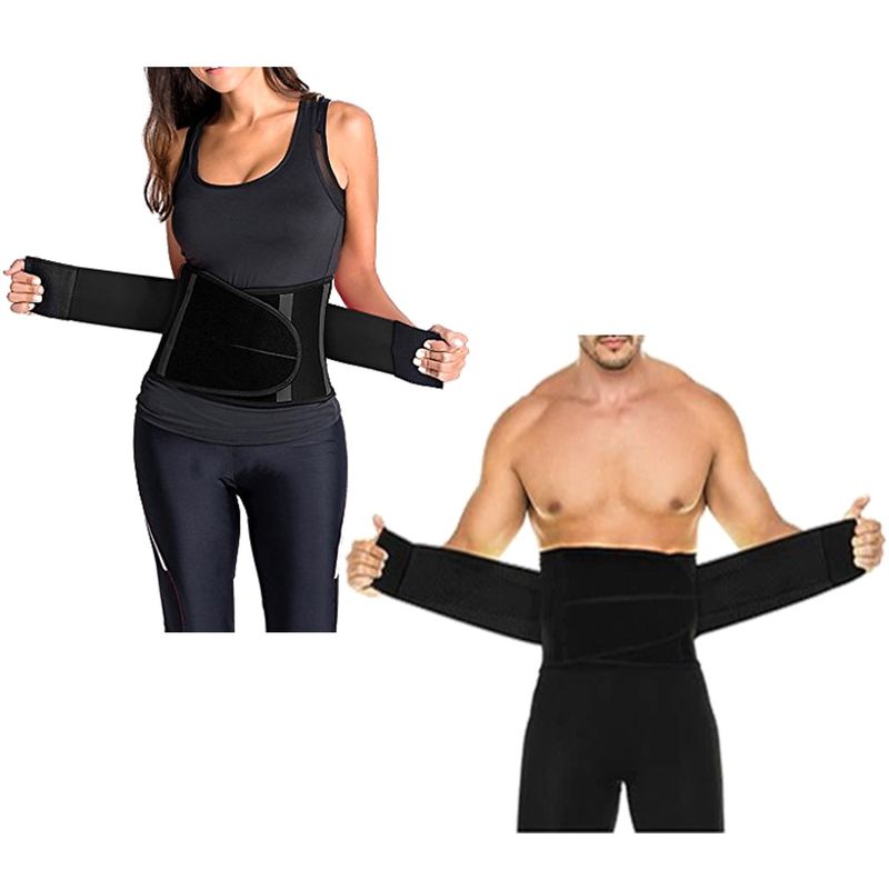 SPORT FITNESS - Faja Cinturilla Sport Fitness Doble Ajuste Moldeadora Gym