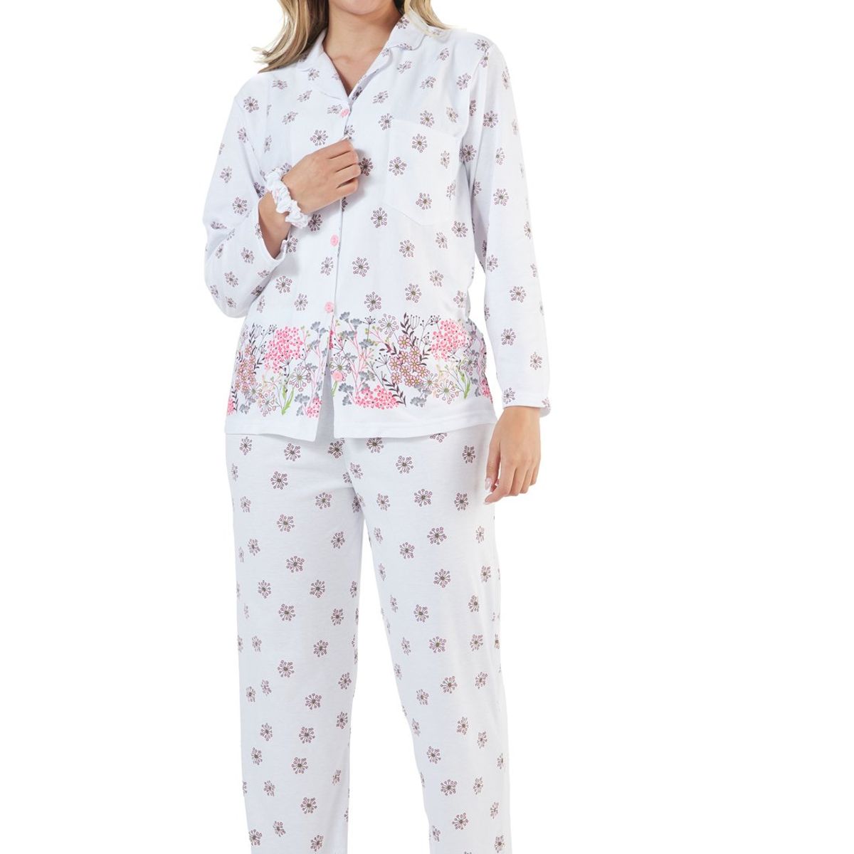 SANTANA - Pijama Mujer Lucia Blanco