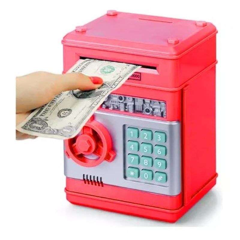 ZHOPI CO - Alcancia Electronica Roba Billetes Caja Fuerte Con Clave