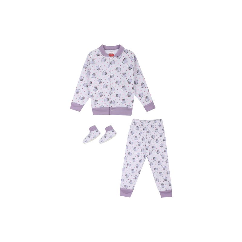 SANTANA - Pijama Térmica Niña Lila