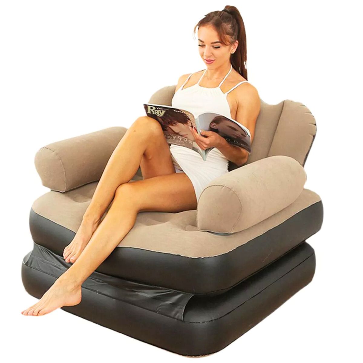 GENERICO - Sofá Cama Inflable De Doble Uso Plegable Multifunción