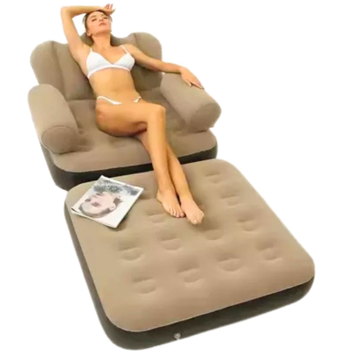 GENERICO - Sofá Cama Inflable De Doble Uso Plegable Multifunción