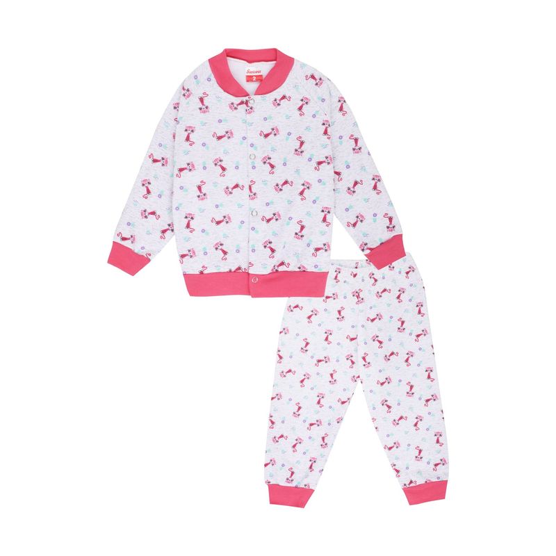 SANTANA - Pijama Térmica Niña Mora Leche