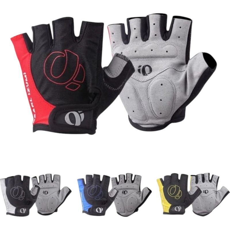 GENERICO - Guantes Deportivo Ruta Ciclismo Bicicleta Gel Rojo Talla M