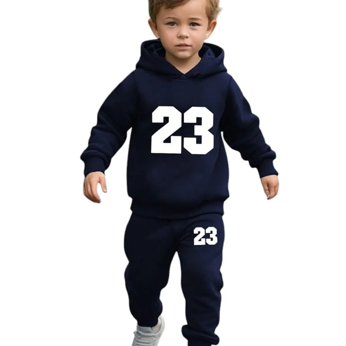 URBAN PLUS - conjunto niño buzo y pantalon sudadera azul oscuro 23