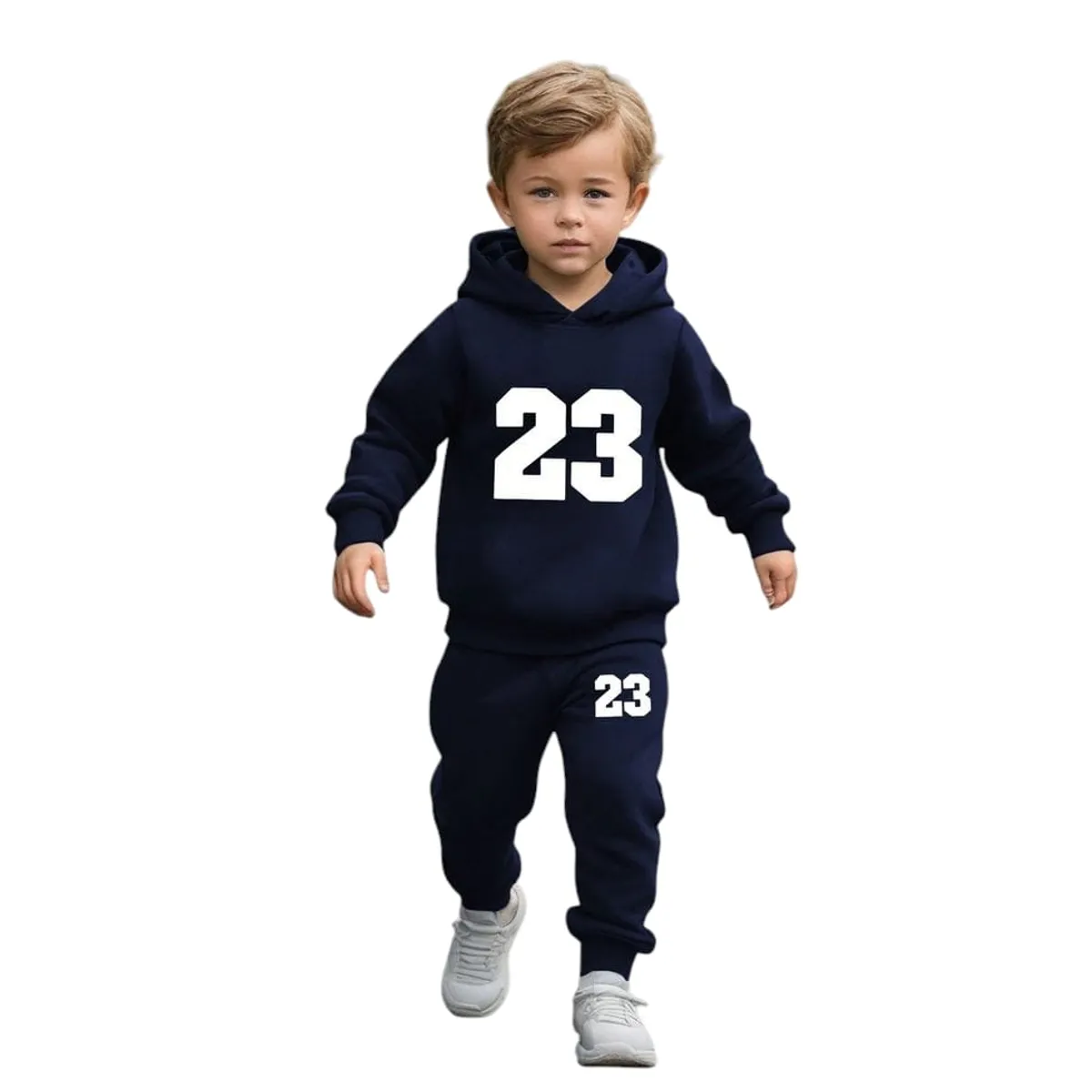 URBAN PLUS - conjunto niño buzo y pantalon sudadera azul oscuro 23