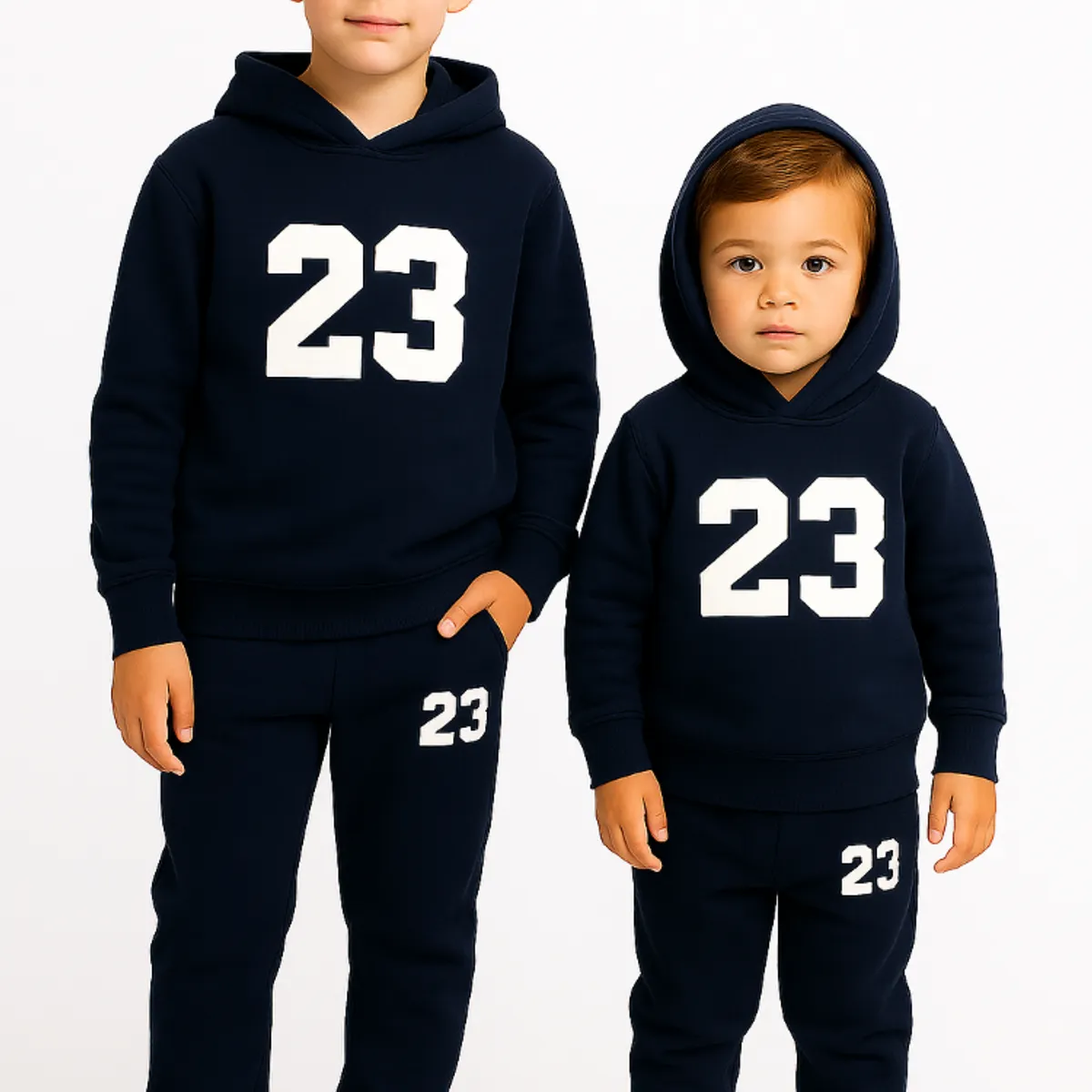 URBAN PLUS - conjunto niño buzo y pantalon sudadera azul oscuro 23