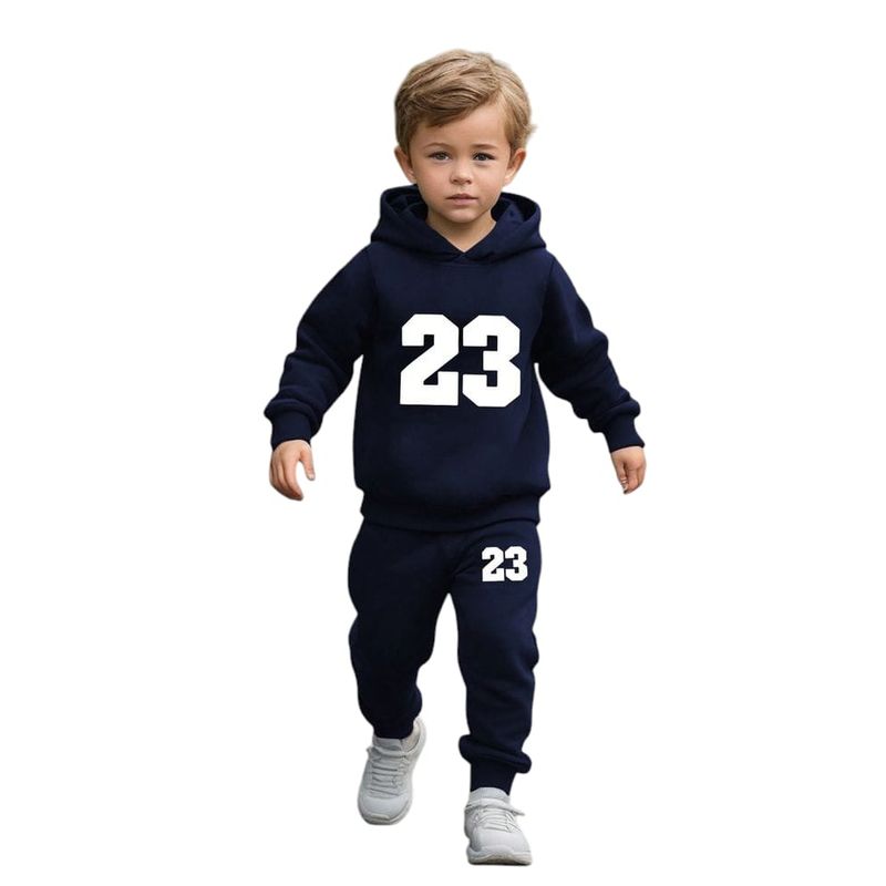 URBAN PLUS - conjunto niño buzo y pantalon sudadera azul oscuro 23