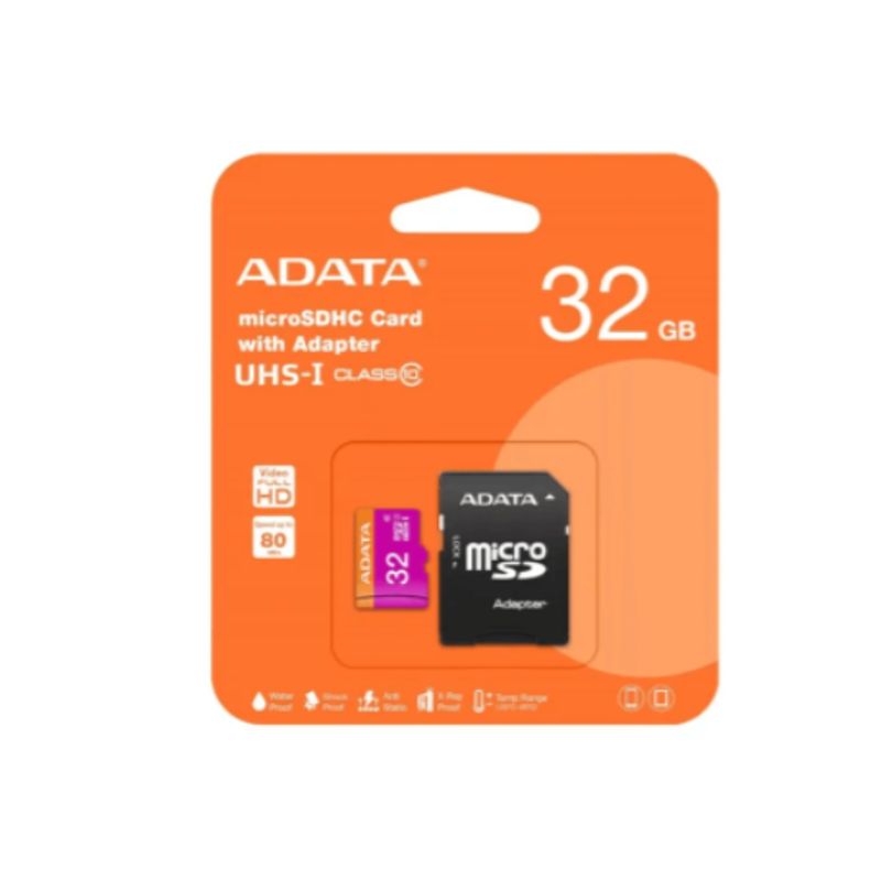ADATA - Memoria MicroSD ADATA 32GB + Adaptador Clase 10