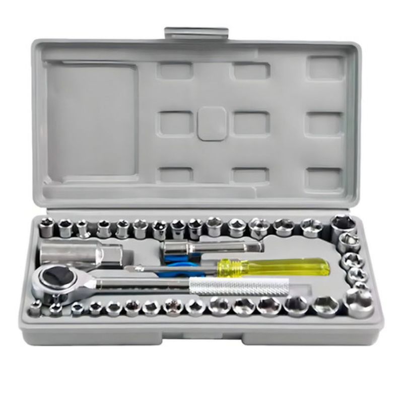 GENERICO - Ratchet Juego Copas Raches Kit Herramientas 40 Piezas