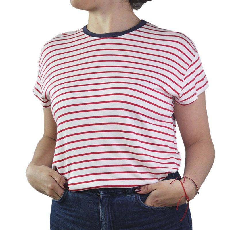 LEC LEE - Camiseta B?sica Mujer Lec Lee Crudo