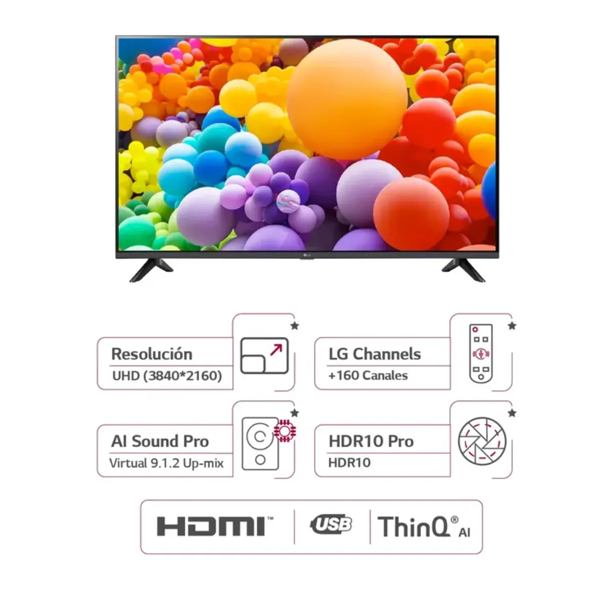 LG - Televisor LG 65 Pulgadas 4K UHD LED Smart TV 65UT