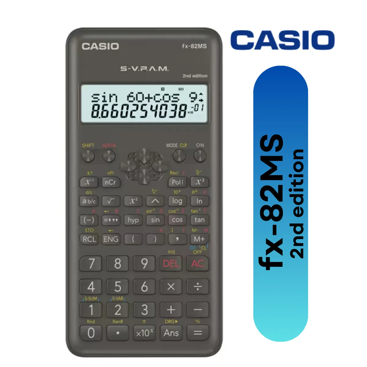 CASIO - Calculadora científica fx-82MS 2nd - Negra