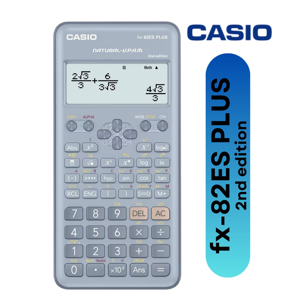 CASIO - Calculadora científica fx-82ES PLUS 2nd - Azul