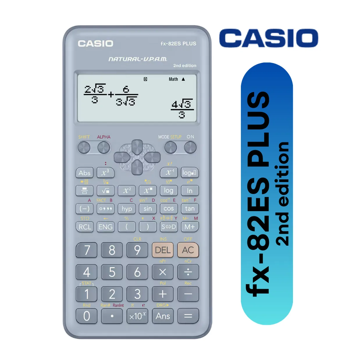 CASIO - Calculadora científica fx-82ES PLUS 2nd - Azul