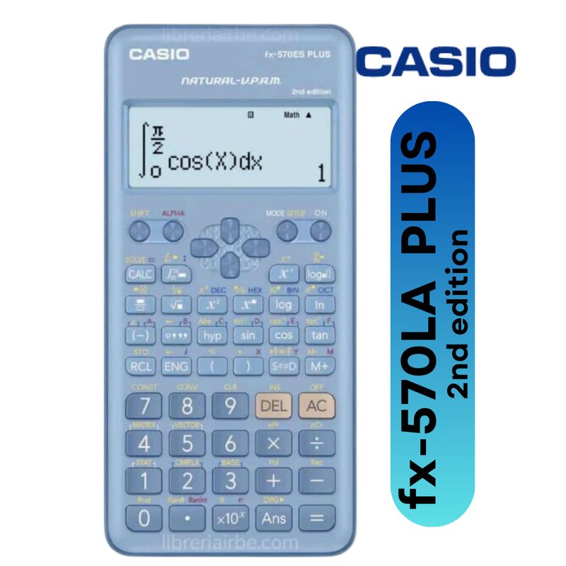 CASIO - Calculadora científica FX-570LA PLUS 2nd - Azul