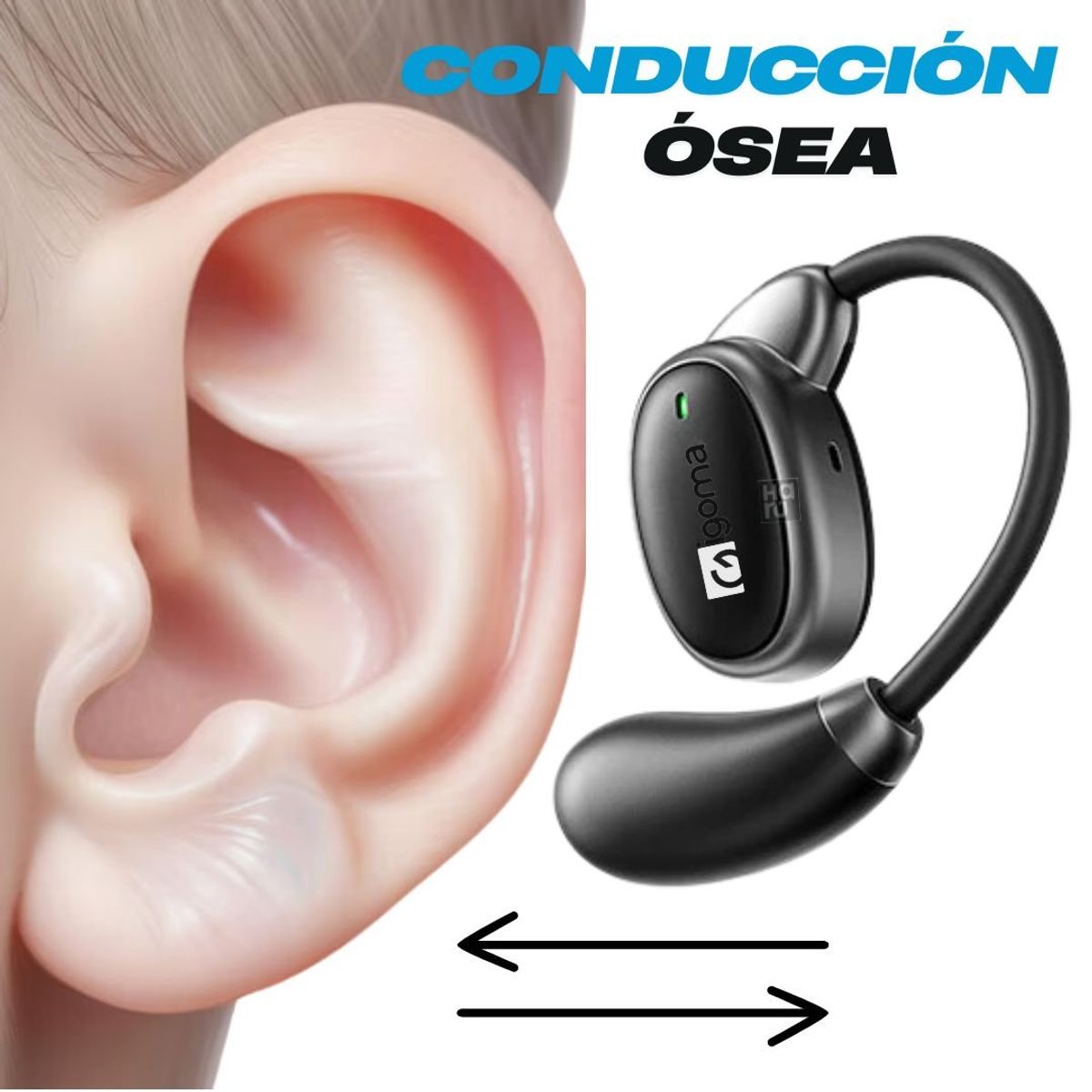 IGOMA - Audifonos IGOMA Conduccion Osea OpenEar Fit IG-6 - Negros