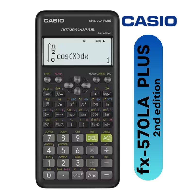 CASIO - Calculadora científica FX-570LA PLUS 2nd Negra