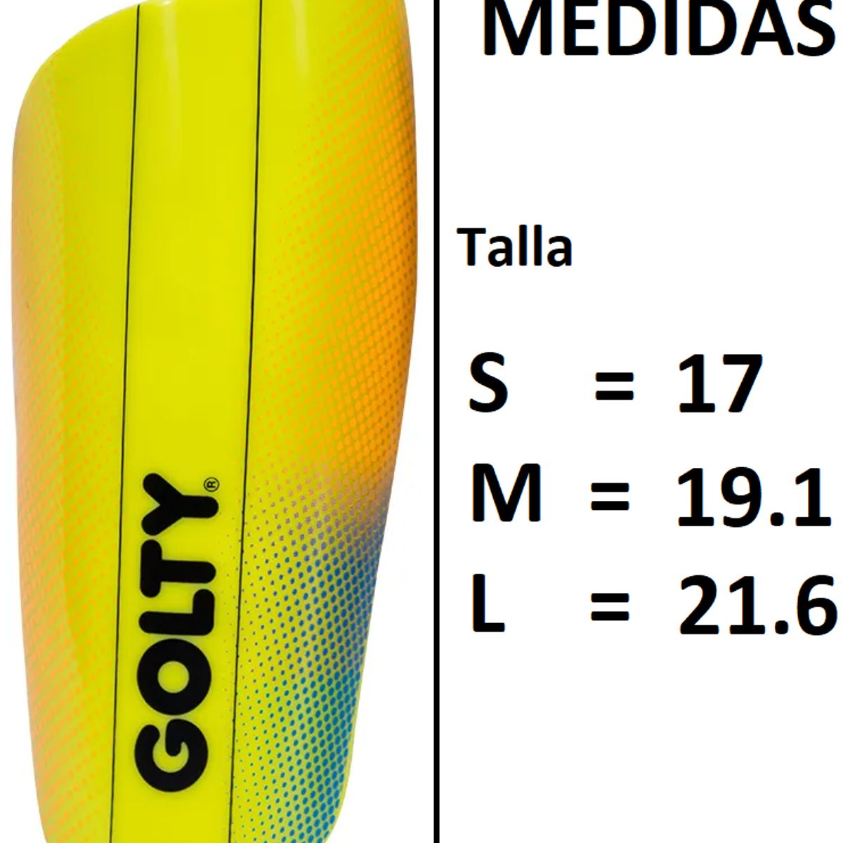 GOLTY - Canillera Golty Competi Shin Guard Media Protectora Amarillo