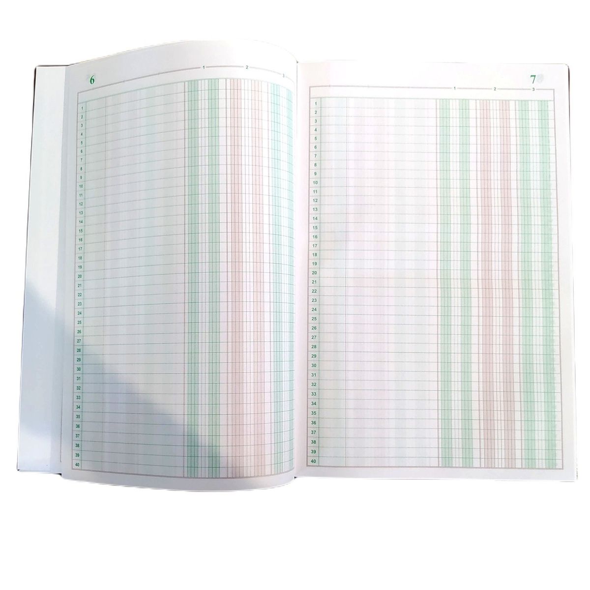 GARABATOS - Libro Contable 3 Columas. x100 Folios Pasta Dura