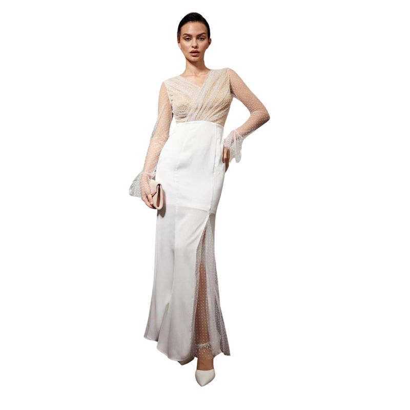 YURELKSHOP - VESTIDO LARGO DE NOCHE FIESTA GALA BODA