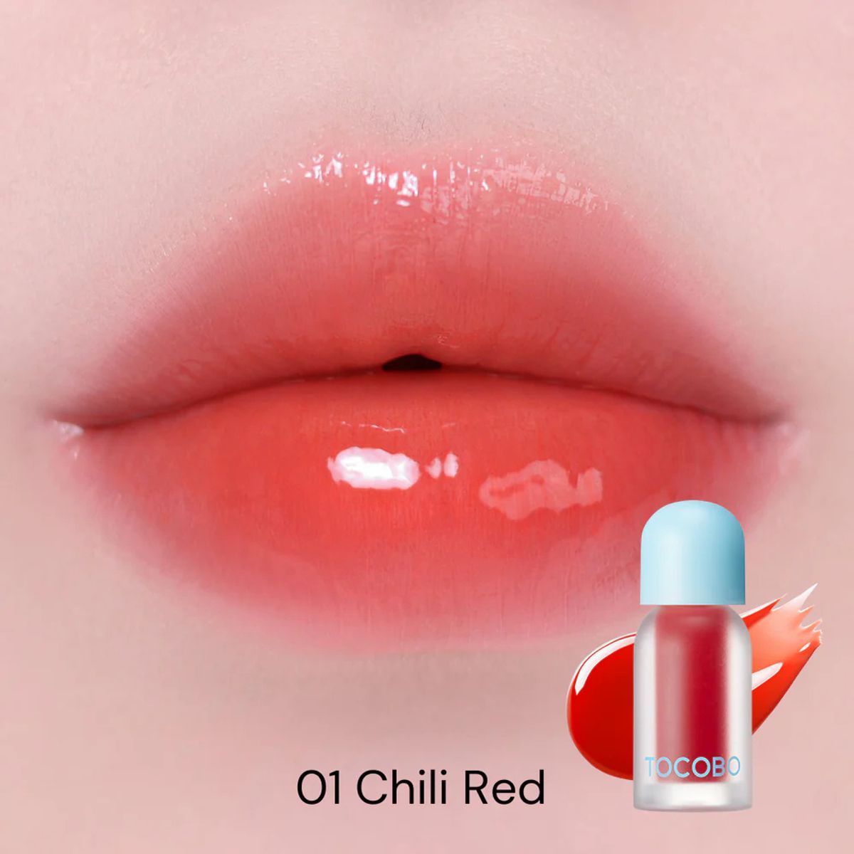 TOCOBO - Brillo labial voluminizador TOCOBO 01 CHILL RED