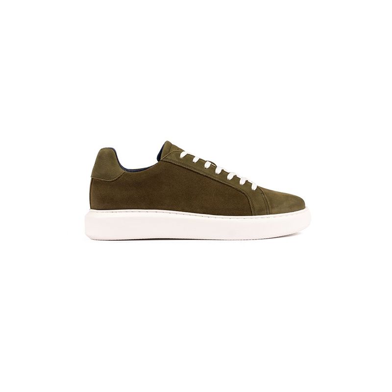 OVERSTATE - Tenis Overstate en Cuero Para Hombre  Verde Oliva
