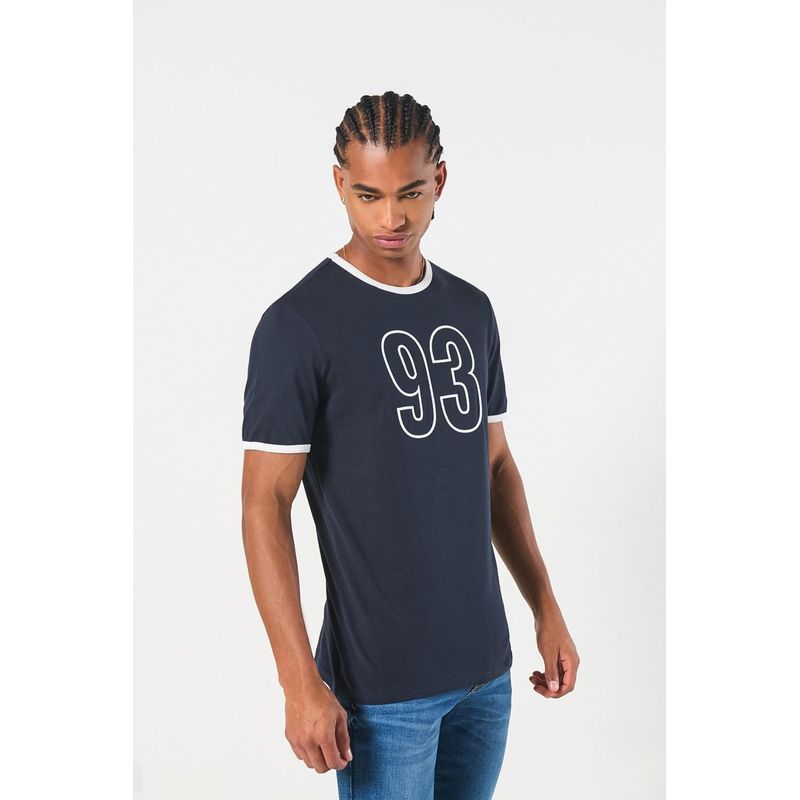 KOAJ - KOAJ Camiseta manga corta unicolor con contrastes y estampado  HOMBRE