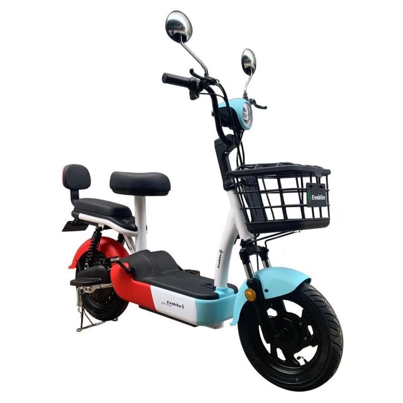 EVOBIKE - Bicicleta Eléctrica VMP-S5 48kmh color ROJO AZUL 350W