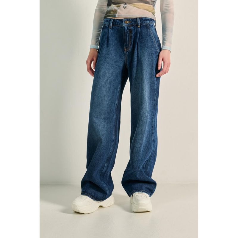 KOAJ - KOAJ Pantalón Jean Palazzo MUJER