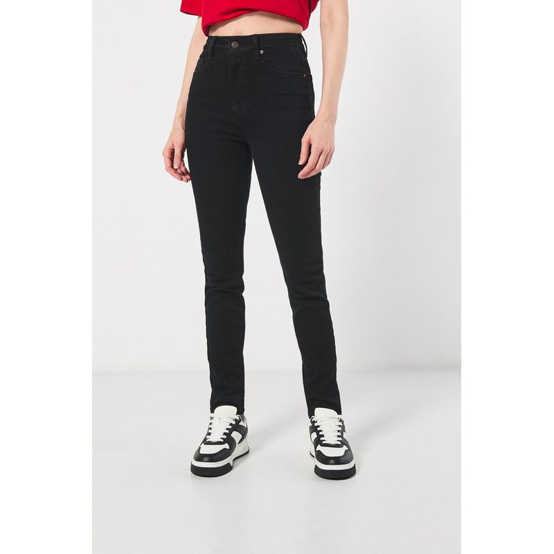 KOAJ - KOAJ Jean jegging super tiro alto negro MUJER