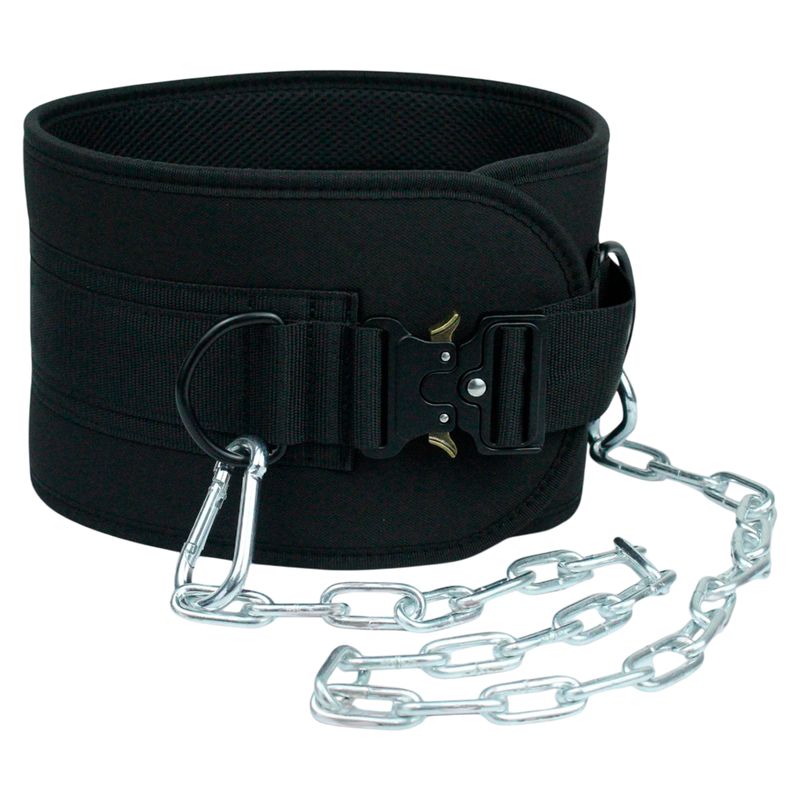 VITTORIA - Cinturón Lastre Cadena Dominadas Fondos Pesas Gym Discos