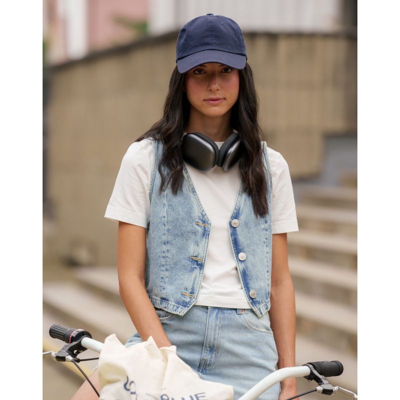 COLOR BLUE - Chaleco En Denim