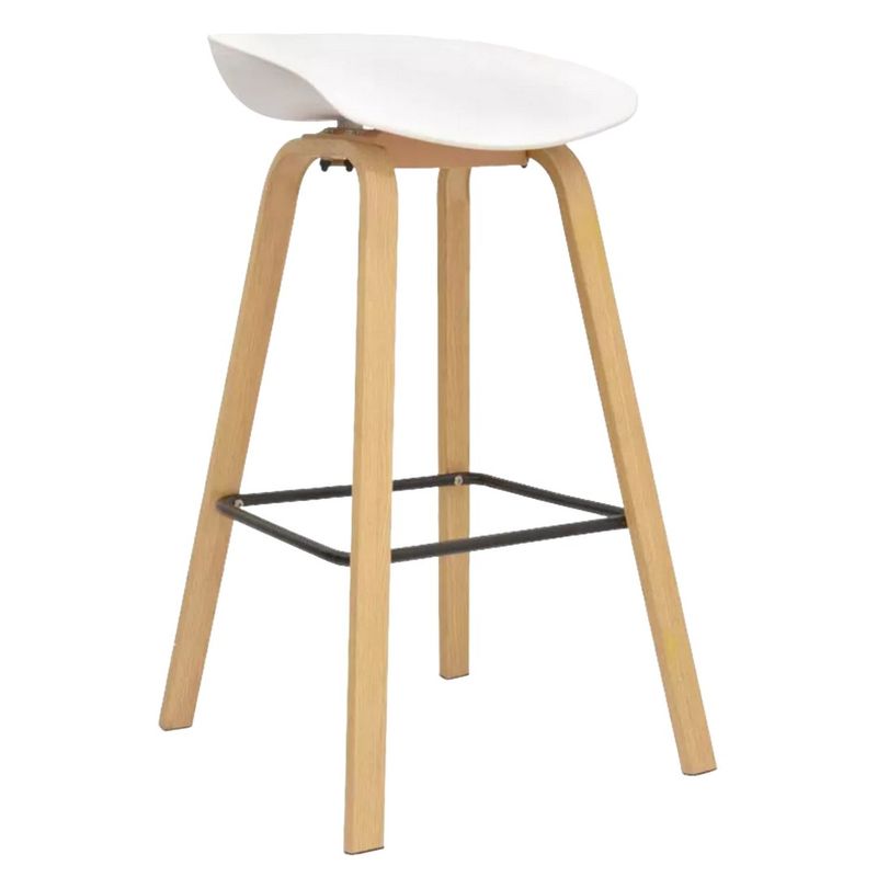 GENERICO - SILLA BARRA MISURI PATAS DE MADERA Color Blanco