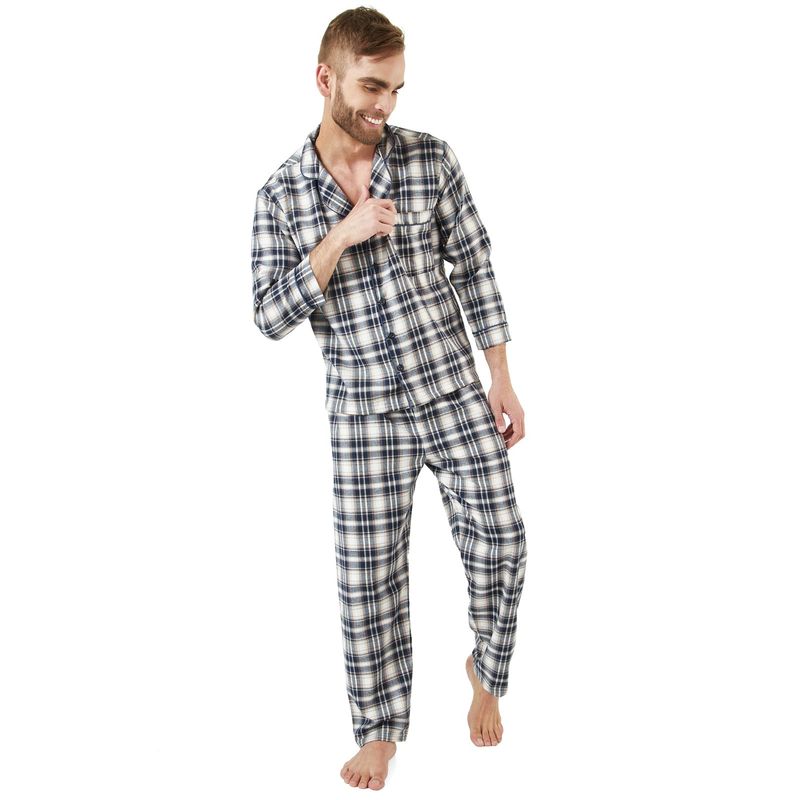 SANTANA - Pijama Hombre Leñadora Azul
