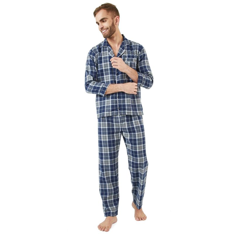 SANTANA - Pijama Hombre Leñadora Azul
