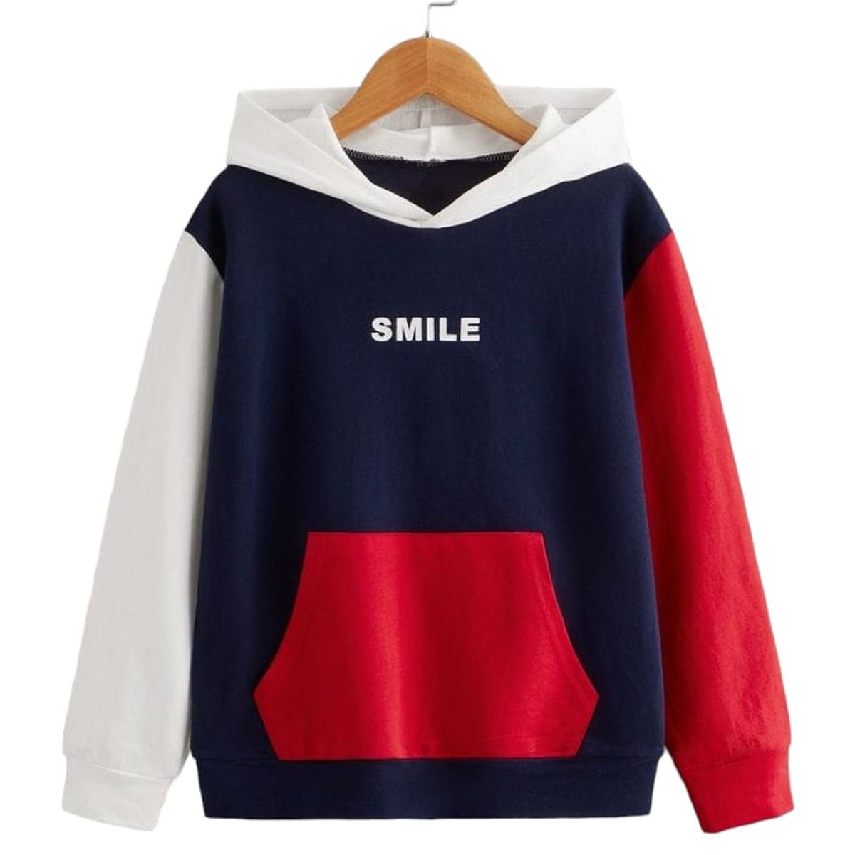 URBAN PLUS - buzo niño colores azul rojo hoodie