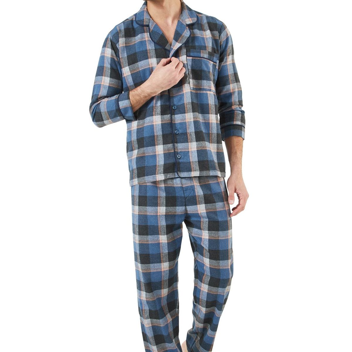 SANTANA - Pijama Hombre Leñadora Índigo