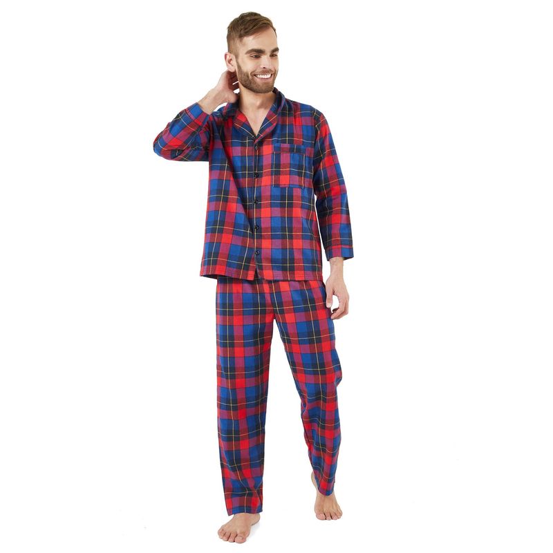 SANTANA - Pijama Hombre Leñadora Azul