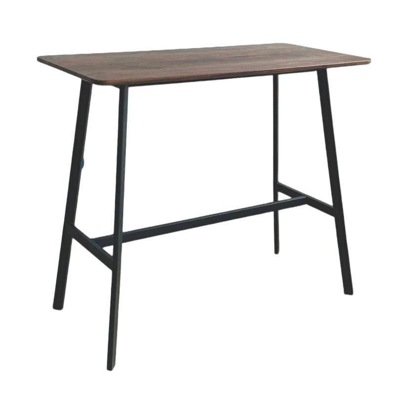 GENERICO - MESA PARA BARRA MADERA OSCURA