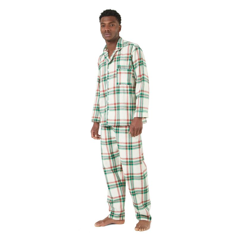 SANTANA - Pijama Hombre Leñadora Verde