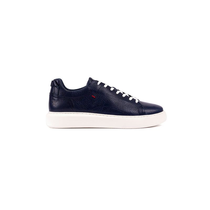OVERSTATE - Tenis en Cuero Para Hombre  Overstate  Azul