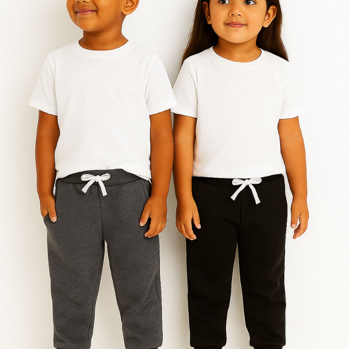 URBAN PLUS - pantalon jogger para niño y niña X2 dos colores