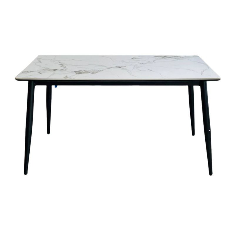 GENERICO - MESA COCINA PIZARRA SINTERIZADA 140x80cm Color Blanco