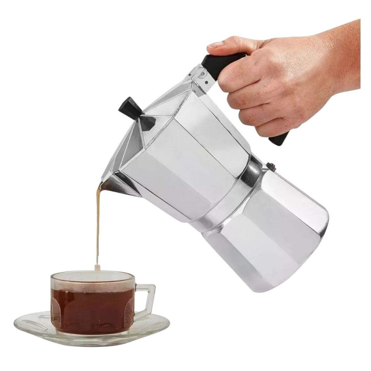 GENERICO - Cafetera De Aluminio Para Un Cafe Perfecto En Minutos