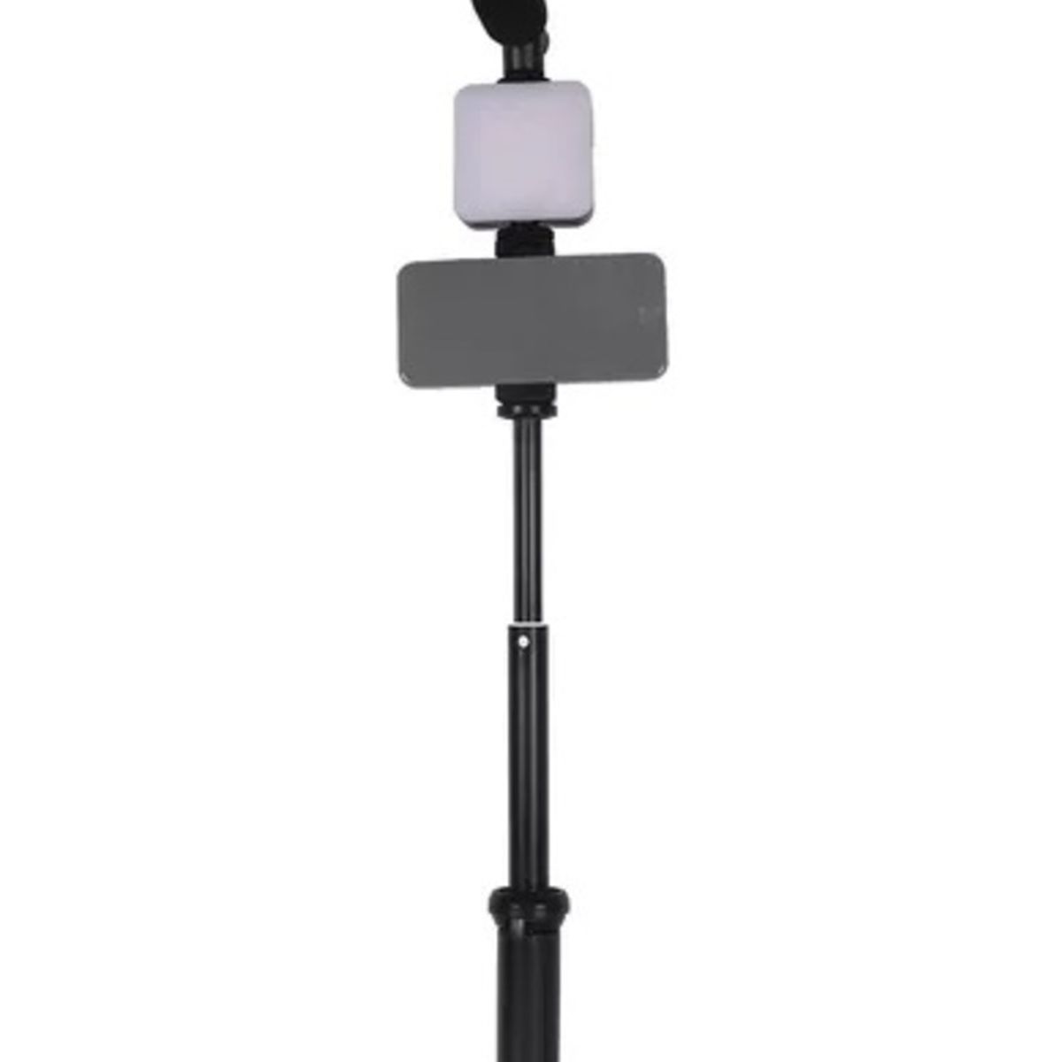 SEISA - Kit Streaming Videos Microfono Tripode Luz Led Color Negro