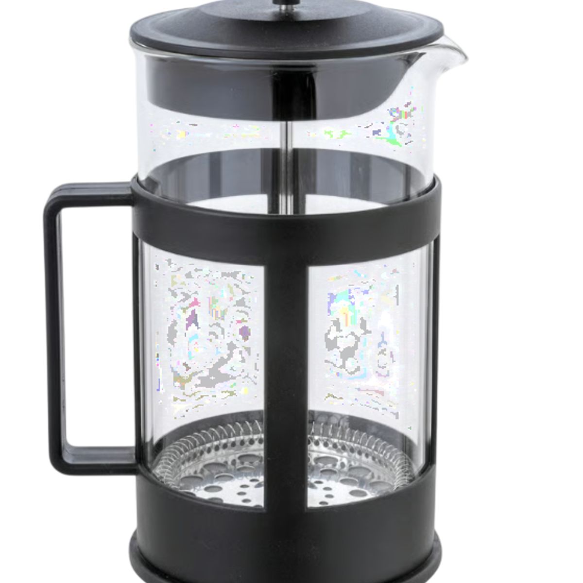 GENERICO - Cafetera Prensa Francesa a Presión en Vidrio 1000ml Negra