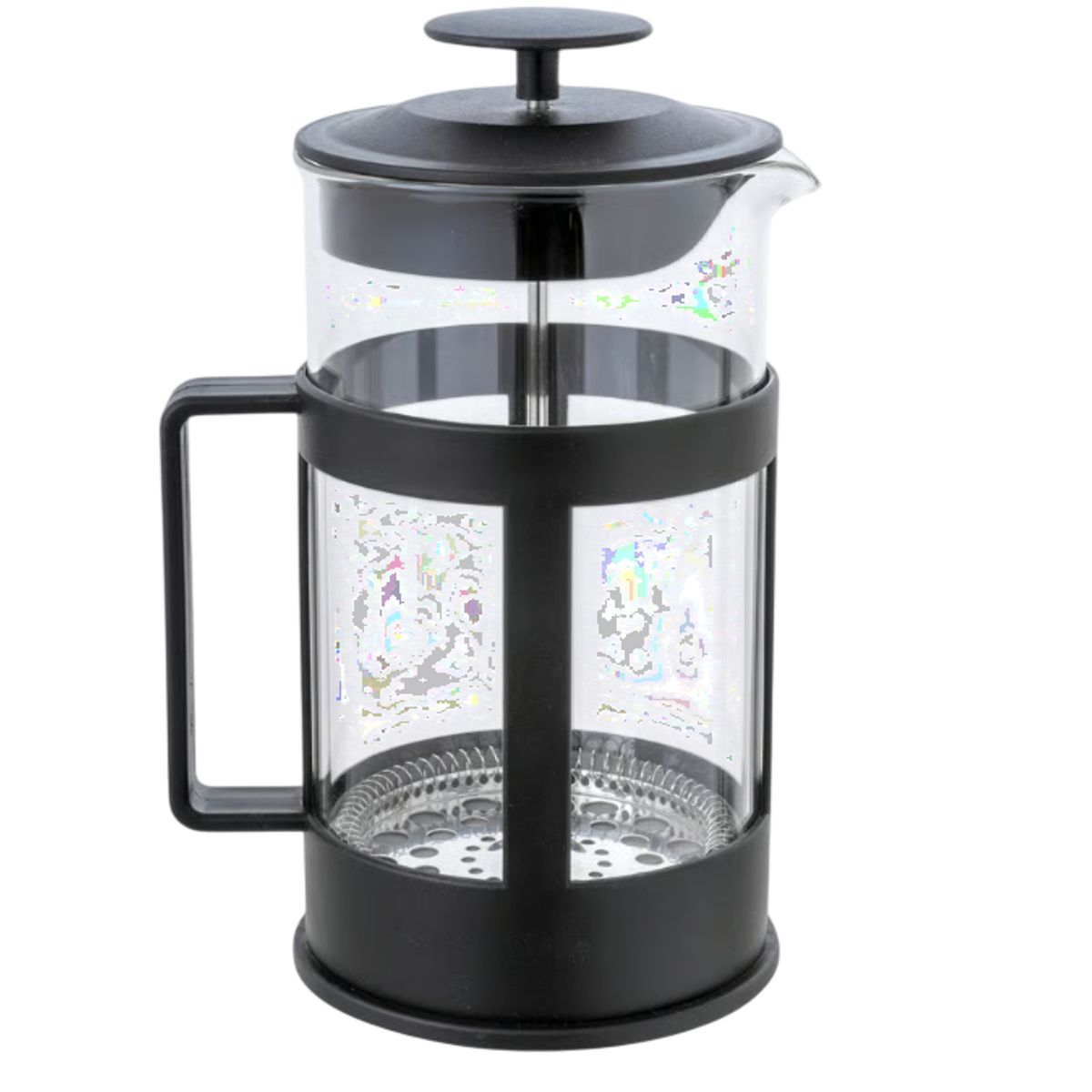 GENERICO - Cafetera Prensa Francesa a Presión en Vidrio 1000ml Negra