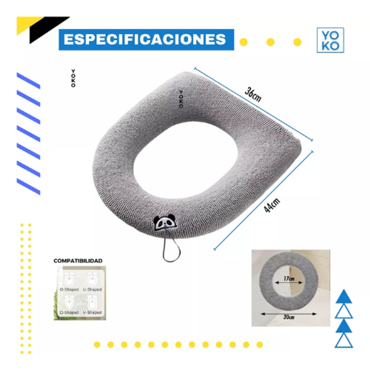 AFM - Protector Inodoro Cubierta Bizcocho Térmico Lavable